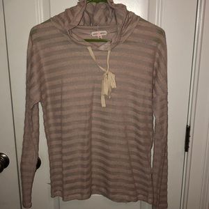 Striped soft light hoodie